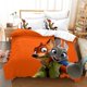 thumbnail image 1 of Cartoon Zootopia Zootropolis 3d Printed Bedding set Soft Quilt Cover and Pillowcas for Teens Single/Double/Queen/King Bed Sheets, 1 of 5