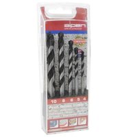 Alpen - Set 5 Brocas Hormigon, Piedra, Mármol - 4 / 5 / 6 / 8 / 10 Mm - Profi Beton