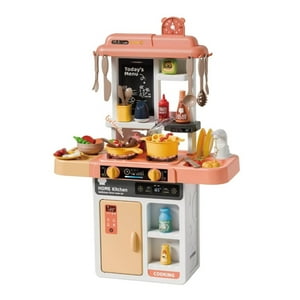 Genérico - Juguete Cocina 43 Piezas 68Cm Interactiva Coral Infantil