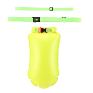 Ioensy - Boya De Natación Inflable Bolsa Impermeable Ultraligera Para Lago Piscina Senderismo Verde 45Cmx28Cm