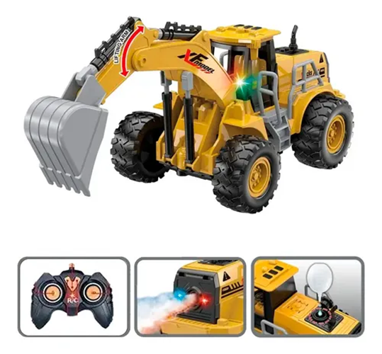 Genérico - Excavadora Aspor Rc Brazo Eléctrico Color Amarillo