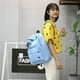 thumbnail image 3 of Korean Nylon Casual Women Backpack Canvas Book Bags Preppy Style School Back Bags for Teenage Girls Fur Ball Toy Bag, 3 of 3