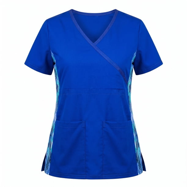 Delantal Mujer tela poplin. Azul Rey - Art. 2262