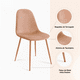 thumbnail image 5 of Pack de 4 Sillas Spoon Terciopelo - Beige, 5 of 7