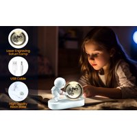 Genérico - Lampara Mesa Espacial Astronauta 3D Escritorio Niños Lau