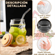 thumbnail image 4 of Vaso de Vidrio Ondulado con Tapa de Bambú y Bombilla 400ml, 4 of 8