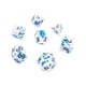 thumbnail image 3 of 7x Dados De Varios Lados, Juguete De Entretenimiento Para Fiestas, Hecho A Mano D4 D6 D8 D10 D12 D20 Punto Azul, 3 of 5