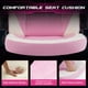 thumbnail image 2 of Silla de escritorio gamer Sweetcrispy rosa y blanca de cuero PU, 2 of 4