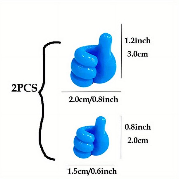 30pcs Self Adhesive Silicone Thumb Hooks - Perfect for Organizing Cables, Headphones, Plugs & Masks!