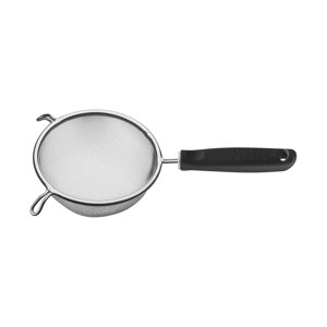 Colador Tramontina Utilitá En Acero Inoxidable Con Mango De Polipropileno Negro 17 Cm