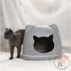 thumbnail image 1 of Cama Para Gatos De Fieltro Iglú Gato facil limpieza con Cojin - Gris, 1 of 2