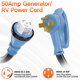 thumbnail image 2 of Cable generador Deeklify 25 pies 50 amperios NEMA 14-50P/SS2-50R ETL, 2 of 7
