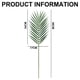 thumbnail image 2 of hojas artificiales de palmera areca, hojas de palmera tropical, hojas de monstera artificiales para arreglos florales de Domingo de Ramos, luau hawaiano, playa, boda, fiesta., 2 of 6