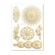 thumbnail image 3 of Bronzing Rose Lace Temporary Tattoo, Bridal Mandala Water Transfer Tattoo Sticker, Metallic Body Decoration Stickers, 3 of 3