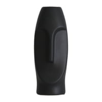 Bothyi - Jarrón Facial Interior Minimalista Decoración Abstracta Escritorio Florero De Porcelana Negro M
