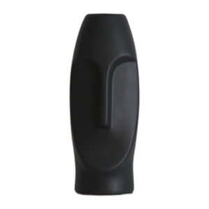 Bothyi - Jarrón Facial Interior Minimalista Decoración Abstracta Escritorio Florero De Porcelana Negro M