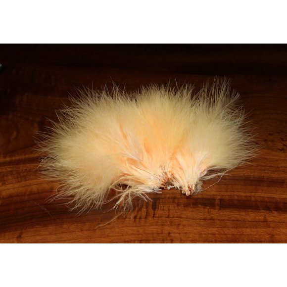 Plumas de marabú Hareline para atado de moscas, Blood Quills, durazno