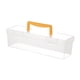 thumbnail image 4 of Caja De Herramientas Transparente Con Asa, Contenedor Para Llevar, Caja De Almacenamiento, Organizador, Amarillo, 30 X 9,3 X 9,3 Cm, 4 of 5