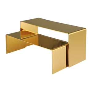 Bothyi - Soporte De Exhibición De Metal, Accesorios De Escaparate, Espejo Para Tiendas De Ropa, Tacones, Oro Rosa