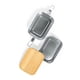 thumbnail image 3 of Contenedor Tupper Hermético Doble Acero Inox. Bambú Vinckers 940 Ml, 3 of 3