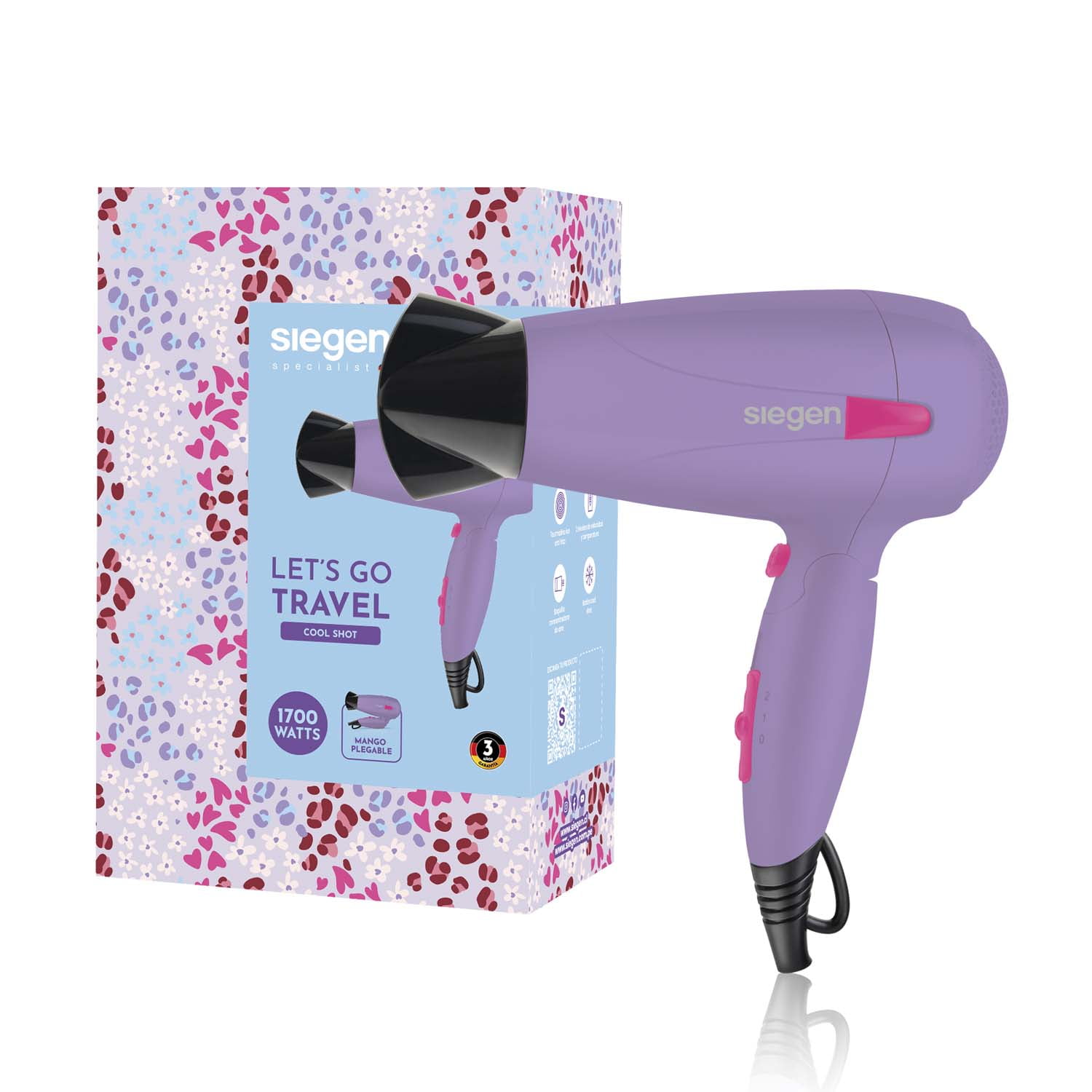 Secador Let`s Go Travel Siegen Sg-3012c56