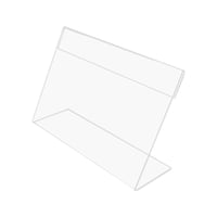 Ioensy - Mini Soporte De Exhibición De Señal De Escritorio Transparente Para Decoración De Fiesta De Oficina De Recepción 4 Cm X 7 Cm