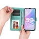 thumbnail image 4 of Funda tipo cartera FOXDOCK para OPPO A78 5G , diseño girasol en relieve, cuero PU, cierre magnético, soporte y tarjetero, 4 of 5