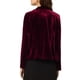 thumbnail image 3 of INSPIRE CHIC Blazer de Terciopelo con Solapa de Muesca y Manga Larga para Mujer L Burdeos, 3 of 6