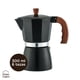 thumbnail image 3 of Cafetera Moka Italiana Aluminio 6 Pocillos 300 ml Home Logics 1 un, 3 of 6
