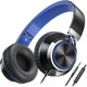 thumbnail image 1 of Audífonos Ailihen C8 On Ear Cable Micrófono 3.5mm Negro Azul, 1 of 3
