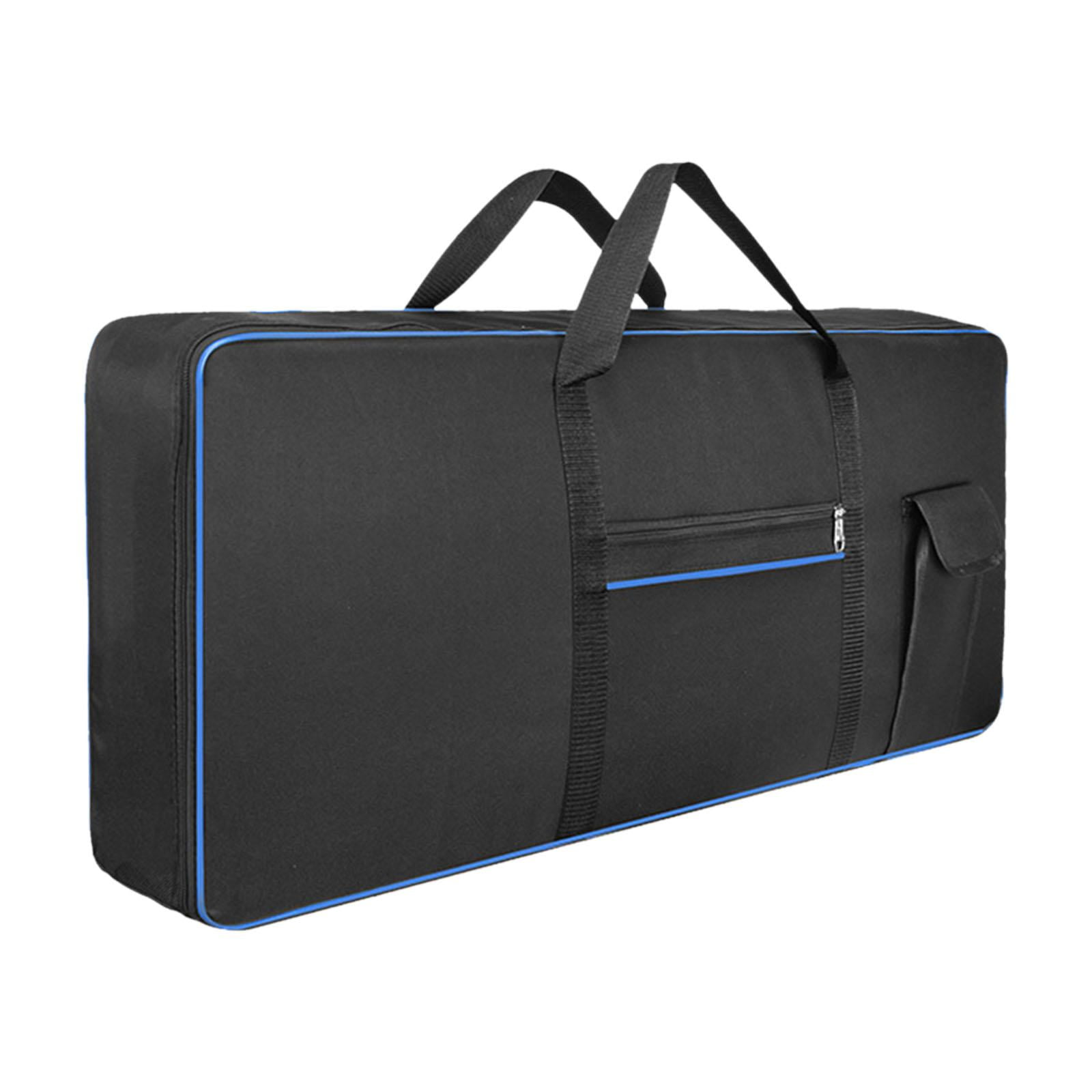 Magideal - Estuche Para Piano Eléctrico, Bolsa De Transporte Para Teclado De 61 Teclas, Bolsa De Transporte Portátil Gruesa Con Bolsillo, Bolso Para Actuación, G Azul