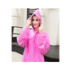 thumbnail image 2 of Capa Poncho Impermeable Lluvia Unisex Adulto Unidad Rosado, 2 of 7