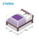thumbnail image 2 of 2 barandas Para cama Súper King Gris 200×200 cm Altura colchón hasta 38 cm, 2 of 15