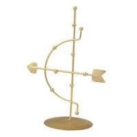 Ioensy - Estante Del Almacenamiento Del Ornamento De La Tabla Del Soporte De Exhibición De La Joyería Del Metal Para Las Señoras De La Muchacha