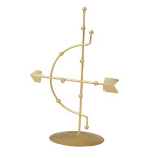 Ioensy - Estante Del Almacenamiento Del Ornamento De La Tabla Del Soporte De Exhibición De La Joyería Del Metal Para Las Señoras De La Muchacha