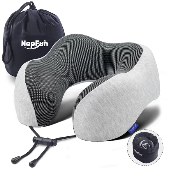 Almohada Cervical Para Viajes 100% Espuma Viscoelástica Pura