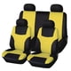 thumbnail image 2 of Paquete de 8 fundas universales para asientos de coche, resistentes al desgaste para vehículos todoterreno de todos los tamaños. Amarillo, 2 of 2