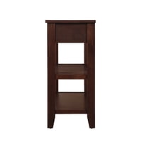 M&Ms - Console Sofa Table With 2 Storage Drawers And 2 Tiers Shelves, Mid-Century Style 42'' Solid Wood Buffet Sideboard For Living Room Furniture Kitchen Dining Room Entryway Hallway, Espresso (W120284583)