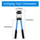thumbnail image 2 of Alicate Herramienta Crimpado 6 10 16 25 35 50mm + Terminales, 2 of 3