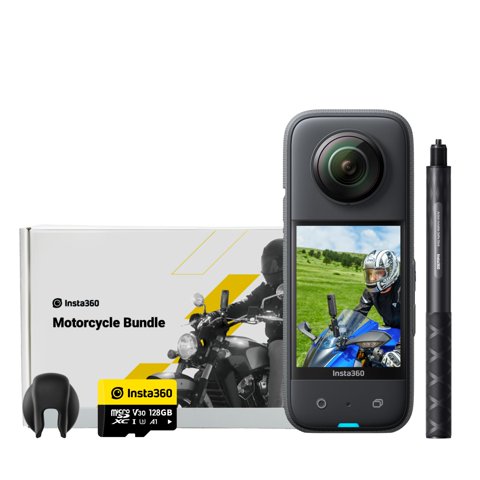 Cámara De Acción 360 Insta360 X3 Impermeable Con Kit De Motocicleta