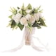 thumbnail image 2 of Novia Con Flores Boda Novia Ramo Para La Ceremonia De La Iglesia Decoraciones Blanco, 2 of 5