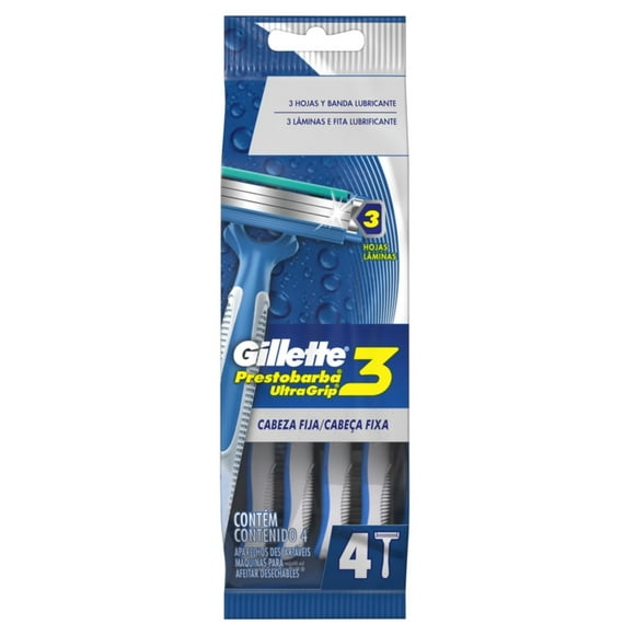 Máquina de Afeitar Desechable Ultra Grip 3, 1 Un