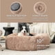 thumbnail image 3 of Cama de cama para perros, relajante y rosquilla, lavable para perros grandes, color camello, 3 of 6