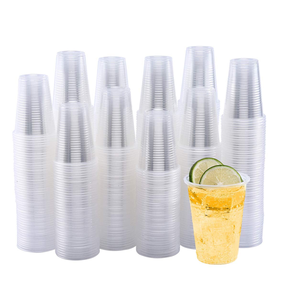 Vasos Desechables De Plástico Turbo Bee, 9 Oz (paquete De 500), Transparentes