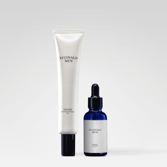 Combo de protector solar y sérum para hombres Reginald Men SPF 50