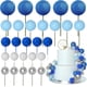 thumbnail image 1 of Bola de espuma para cumpleaños HQKJGSYX para decoración de tartas, 50 unidades, azul y verde, 1 of 6