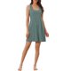 thumbnail image 1 of INSPIRE CHIC Camisón de Tirantes para Mujer con Cuello Cuadrado y Espalda de Nadador, Camiseta de Dormir Suave sin Mangas para Verano, Descanso y Uso en Casa M Gris Verde, 1 of 6