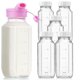 thumbnail image 1 of Botellas de vidrio para leche Sovietiep, 500 ml, con funda de silicona, paquete de 6, 1 of 1