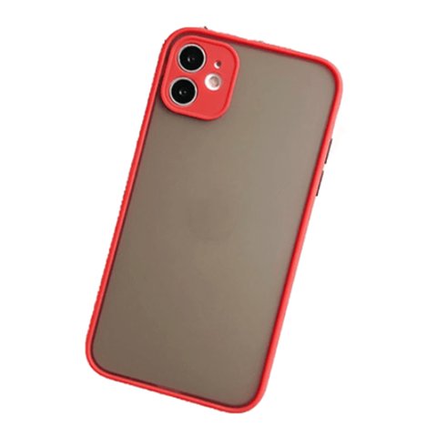 Genérico - Carcasa Silicona Premium Matte Para Iphone 11 Rojo