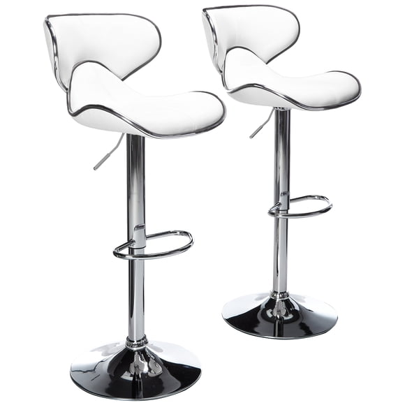 Juego de 2 Taburetes Ajustables Giratorios Roundhill Masaccio